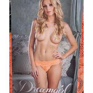 Dreamgirl new neon orange lace thong‎ One size comfortable and sexy